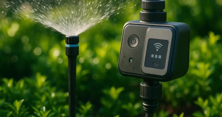 AI-powered smart irrigation systems: optimizing water consumption and remote management.