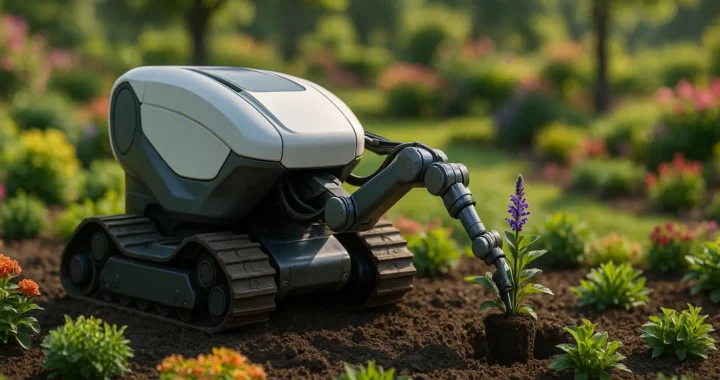 Autonomous planting machines: saving time and reducing the physical strain for landscapers.