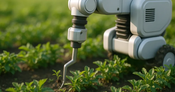 Robotic weeding tools: efficiency, precision, and alternatives to chemical products.