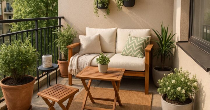 Small space design: optimizing the layout of balconies and patios.