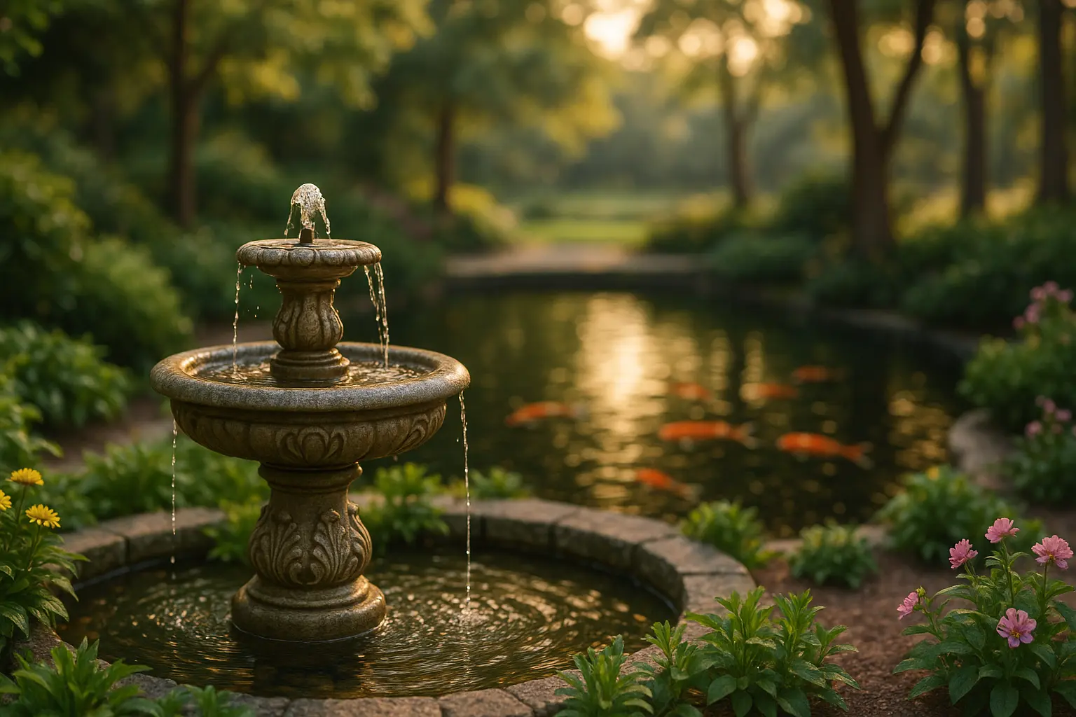 the role of water in garden design fountains ponds 1 0 44916
