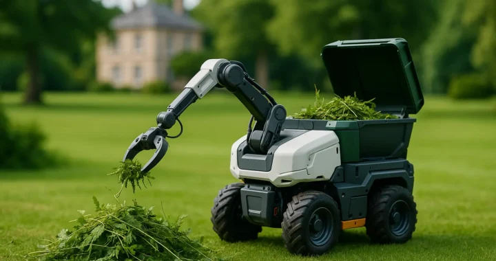 The contribution of mobile robotics to green waste collection on large estates.
