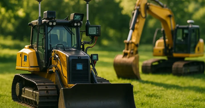 Autonomous guidance and navigation systems for landscaping construction machinery.