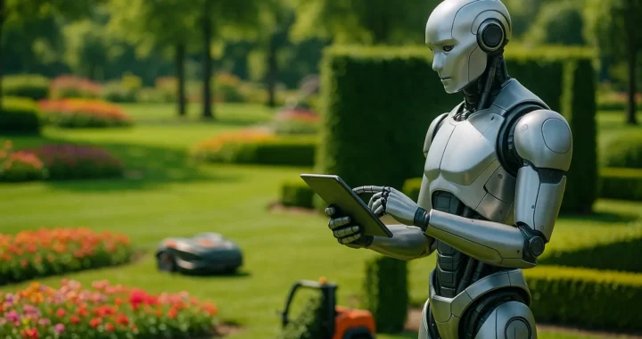 The impact of automation on the creation of new jobs in the landscape sector (e.g., robot supervisor).