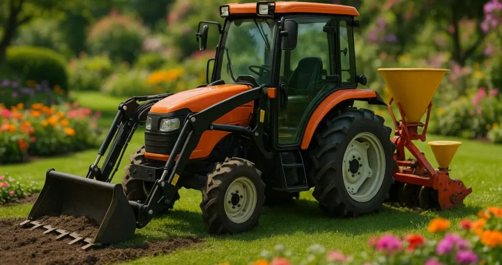 Adapting existing agricultural machinery to the specific requirements of gardening and landscaping work.